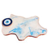Handcrafted Pottery Incense Holder – Evil Eye Design