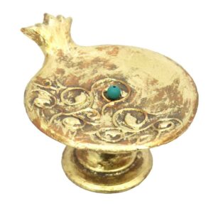 Handcrafted Pottery Incense Holder – Pomegranate Design with Base