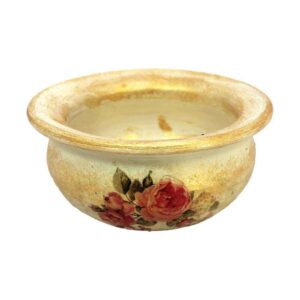 Handcrafted Pottery Incense Holder – Flowers Design