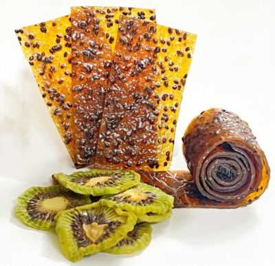 Persian Homemade Kiwi Lavashak – Traditional Sour Fruit Leather Roll, 800g