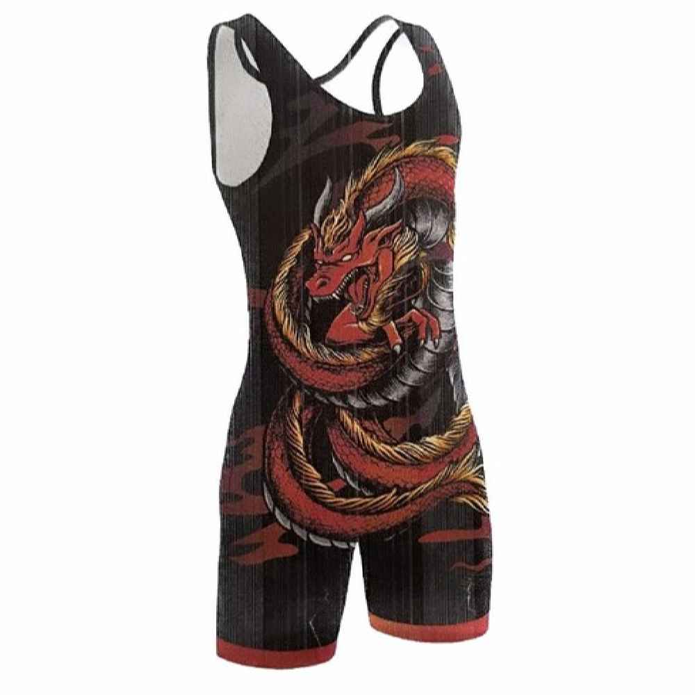 Iranian Men’s Sleeveless Wrestling Singlet Model Dragon