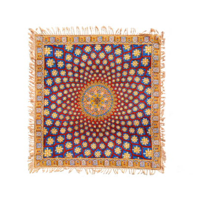 Iranian Tablecloth: Isfahan's Traditional Kalamkari Block Print Khorshid III