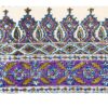 Iranian Tablecloth: Isfahan's Traditional Kalamkari Block Print Purple