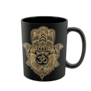 Islamic Heat Sensitive Coffee Mug – Hamsa Pattern