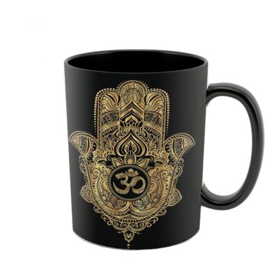 Islamic Heat Sensitive Coffee Mug - Hamsa Pattern
