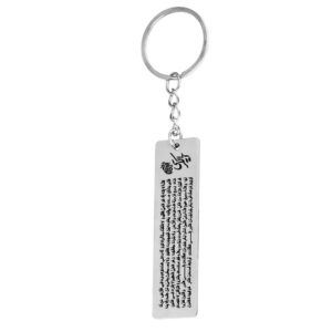 Islamic Keychain Steel – Ayat al-Kursi Calligraphy