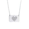 Islamic Steel Necklace with Ayat al-Kursi Envelope Design Medallion
