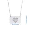 Islamic Steel Necklace with Ayat al-Kursi Envelope Design Medallion