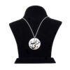 Islamic Steel Necklace with Hasbi Allah Calligraphy Medallion
