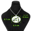 Islamic Steel Necklace with Ya Hussain Medallion