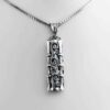Islamic Silver Pendant with Imam Jawad Hirz Muslim jewelry
