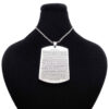 Islamic Steel Pendant for Shia Muslims with Hirz of Imam Jawad (A.S)