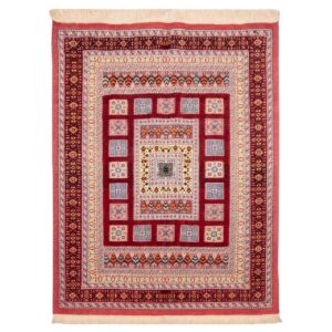 Khorasan Geometric Kilim Rug – Authentic Handwoven Persian Wool & Cotton