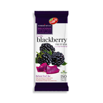 Persian Blackberry Lavashak – Traditional Sour Fruit Leather Bars, 30g (20 Pieces)