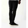 Long Length Jeans in Black Slim Fit for Daily Wear