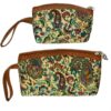 Persian Makeup Bag in Paisley Termeh Fabric for Carrying Cosmetics