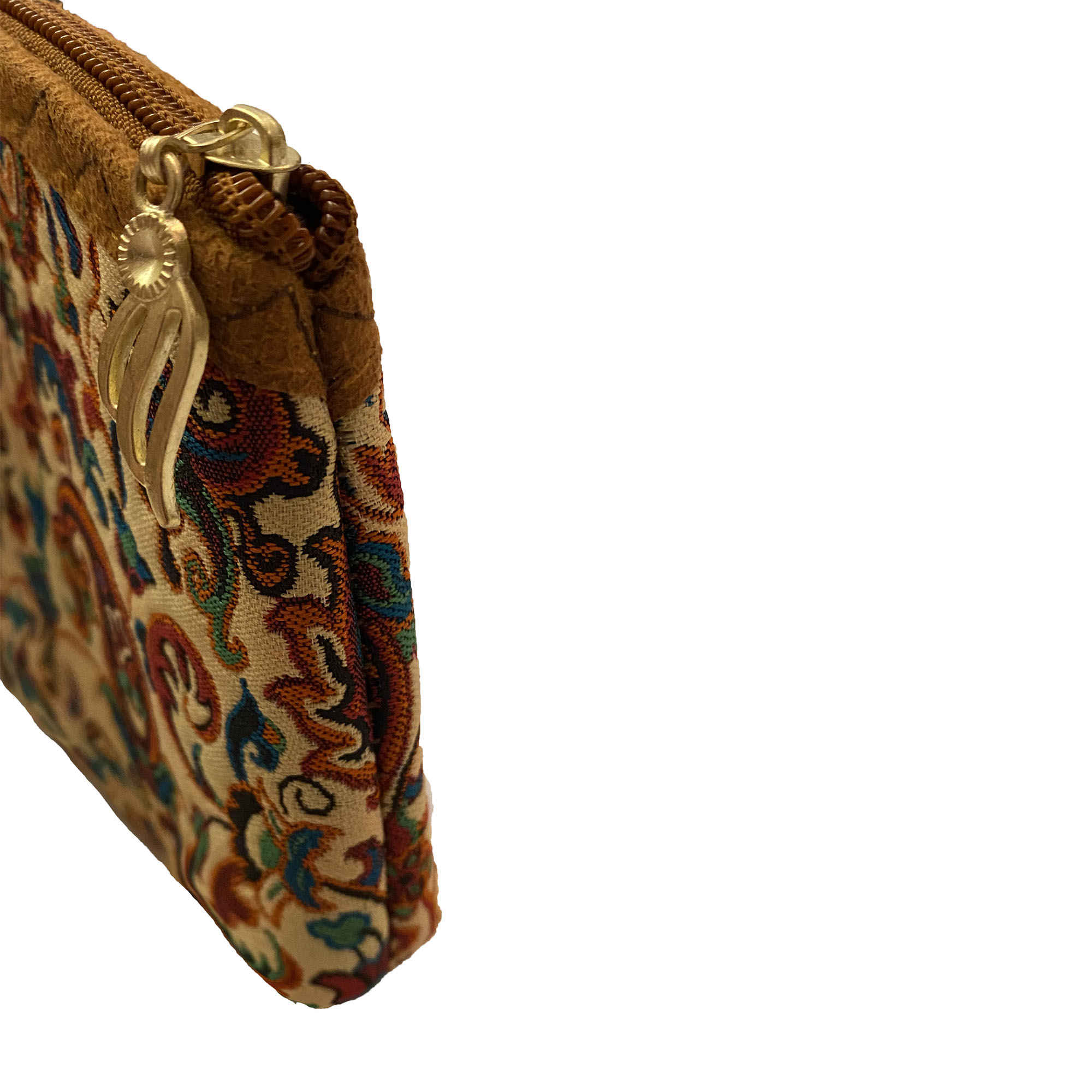Persian Makeup Bag in Termeh Fabric with Paisley Pattern for Organizing