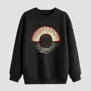 Men’s Crewneck Sweatshirt Cotton Black Dark Eye Design