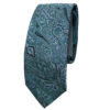 Men's Necktie - Elegance Style Silk Paisley in Blue