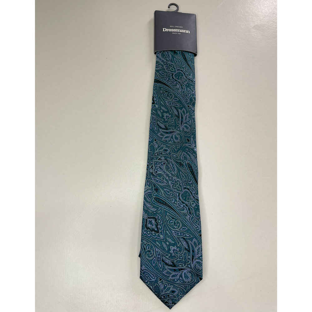 Men’s Necktie – Elegance Style Silk Paisley in Blue