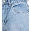 Mom Jeans Elastic Waist with Ripped Design Fashion Style