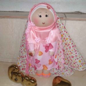 Handcrafted Muslim Hijab Rag Doll – Perfect for Children | Traditional Islamic Toy