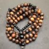 Islamic Wooden Necklace with Handcarved Allah Pendant