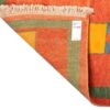 Authentic Handwoven Persian Minimalist Gabbeh Rug - Geometric Red Wool