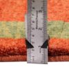 Authentic Handwoven Persian Minimalist Gabbeh Rug - Geometric Red Wool