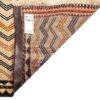 Authentic Handwoven Persian Striped Gabbeh Rug in Cream - Wool Blend