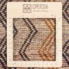 Authentic Handwoven Persian Striped Gabbeh Rug in Cream - Wool Blend
