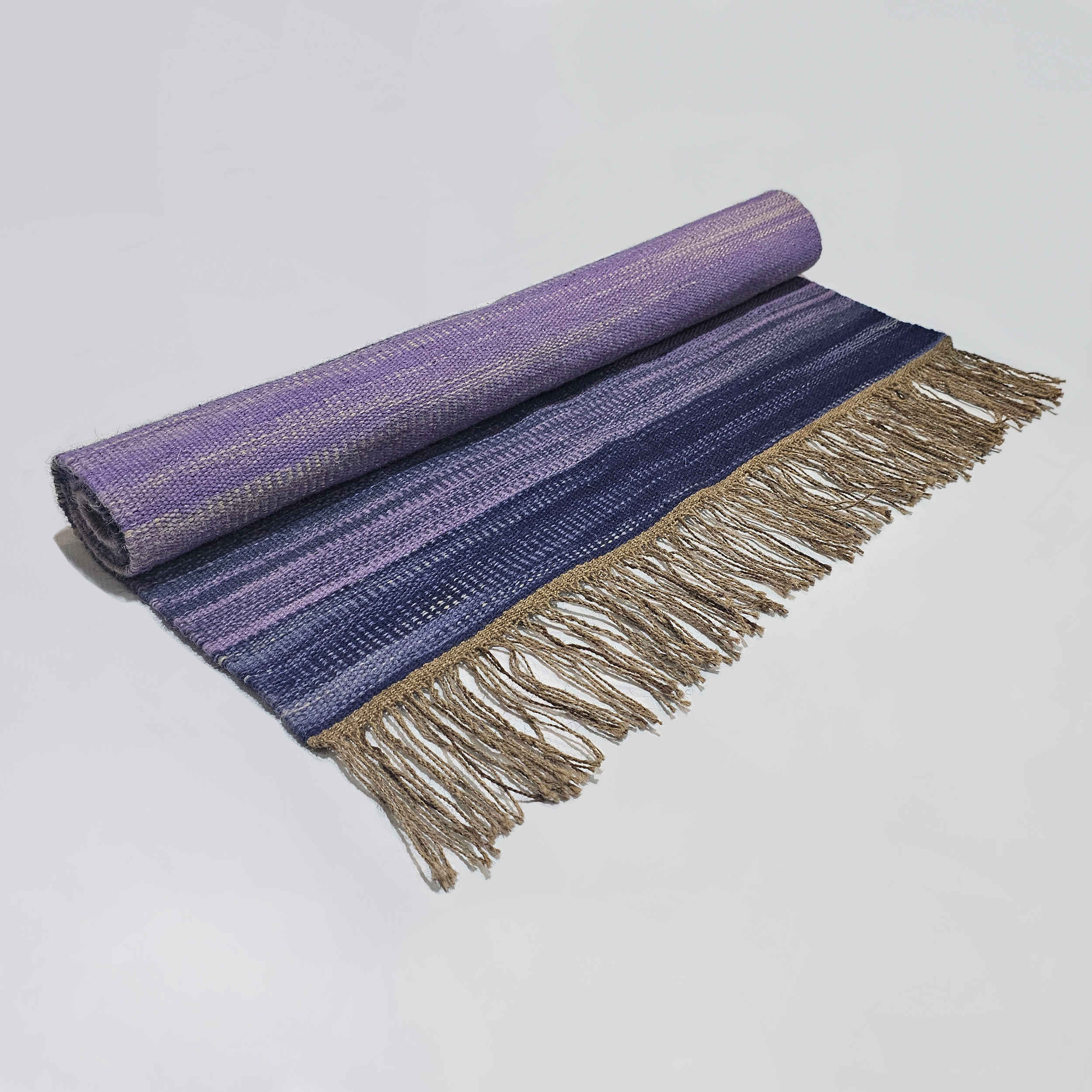 Persian Jajim Rug Flat-Woven in Borujerd Purple
