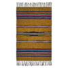 Persian Jajim Rug Flat-woven in Lorestan Striped Brown