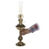 Persian Kerosene Oil Lamp with ‌Brass Base in Shah Abbasi Design