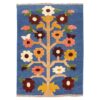 Floral Kilim Rug from Kerman - Authentic Handwoven Persian Wool Design