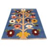 Floral Kilim Rug from Kerman - Authentic Handwoven Persian Wool Design