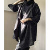 Persian Manto Double Sided Black Crepe Fabric for Women