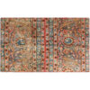 Vintage Persian Hand-Knotted Patchwork Carpet Kashan Green