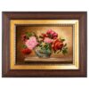 Hand-Knotted Persian Pictorial Rug Depicting Flowers in Vase
