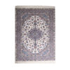 Hand-Knotted Persian Ardakan Rug (Traditional Medallion Pattern) - Cream Kork Wool