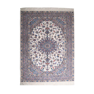 Hand-Knotted Persian Ardakan Rug (Traditional Medallion Pattern) – Cream Kork Wool