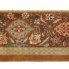 Hand-Knotted Persian Qom Silk Rug (All-over Floral Boteh Paisley) - Light Brown
