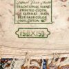 Handmade Persian Tablecloth - Isfahan Round Block-Print