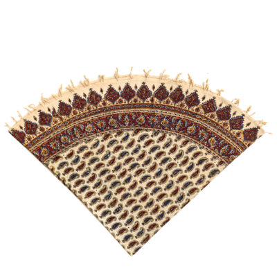 Persian Tablecloth: Isfahan's Traditional Kalamkari Block Print Taji II