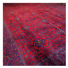 Hand-Knotted Persian Baluchistan Tribal Rug (Geometric Medallion) - Red Kork Wool