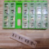7-Day Pill Organizer with 4 Compartments and Farsi Labels