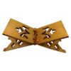 Foldable Wooden Quran Rehal Stand Holder with Floral Design