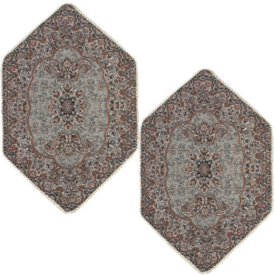 Set of 2 Yazd Termeh Tablecloth Luxurious with Floral Pattern Nastaran