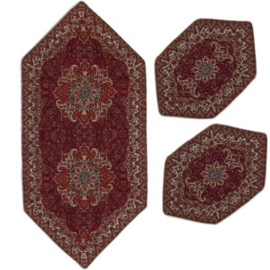 Set of 3 Persian Termeh Tablecloth Luxurious with Floral Pattern Z3