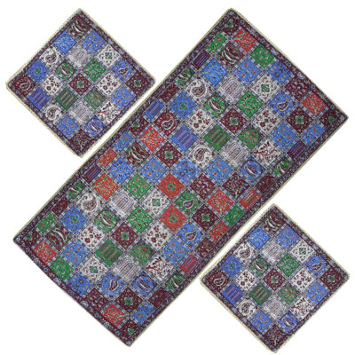 Set of 4 Persian Termeh Tablecloth Luxurious Shahdad